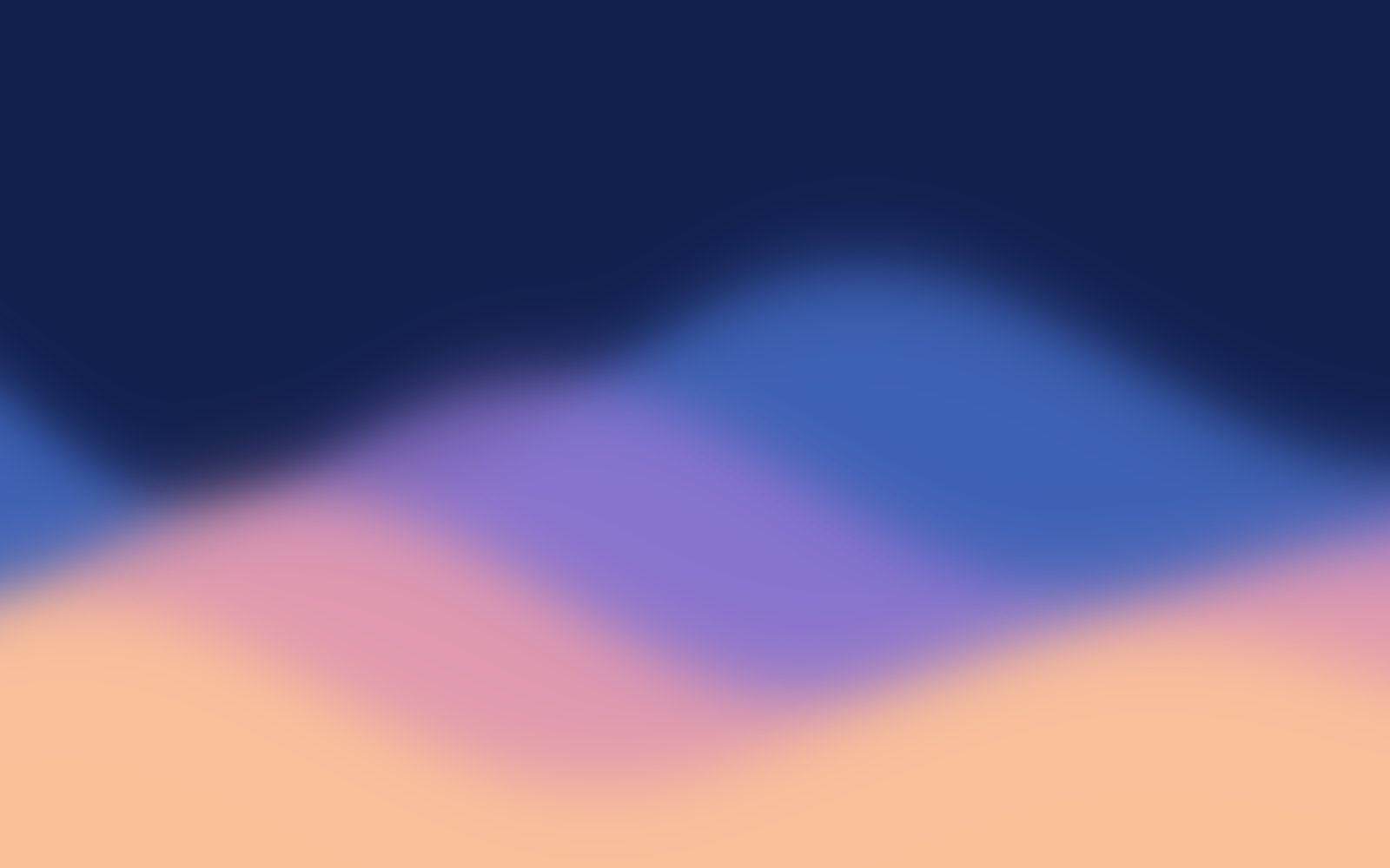 Default wallpaper on a Mac desktop